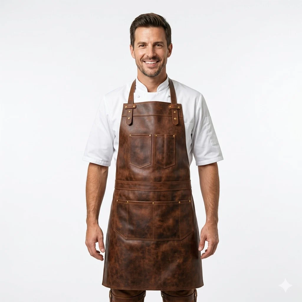 The Berkshire Full Grain Leather Apron - Image 23