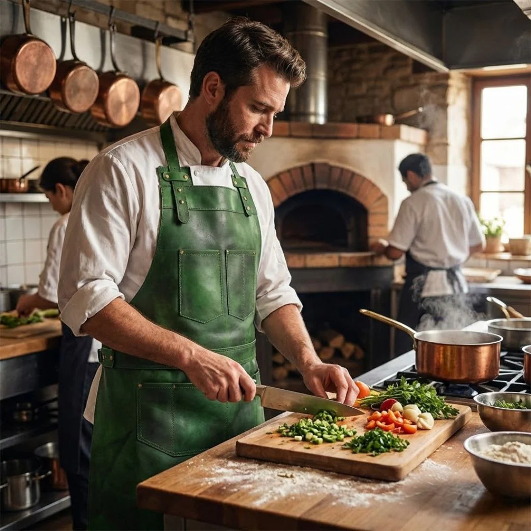 The Berkshire Full Grain Leather Apron - Image 34