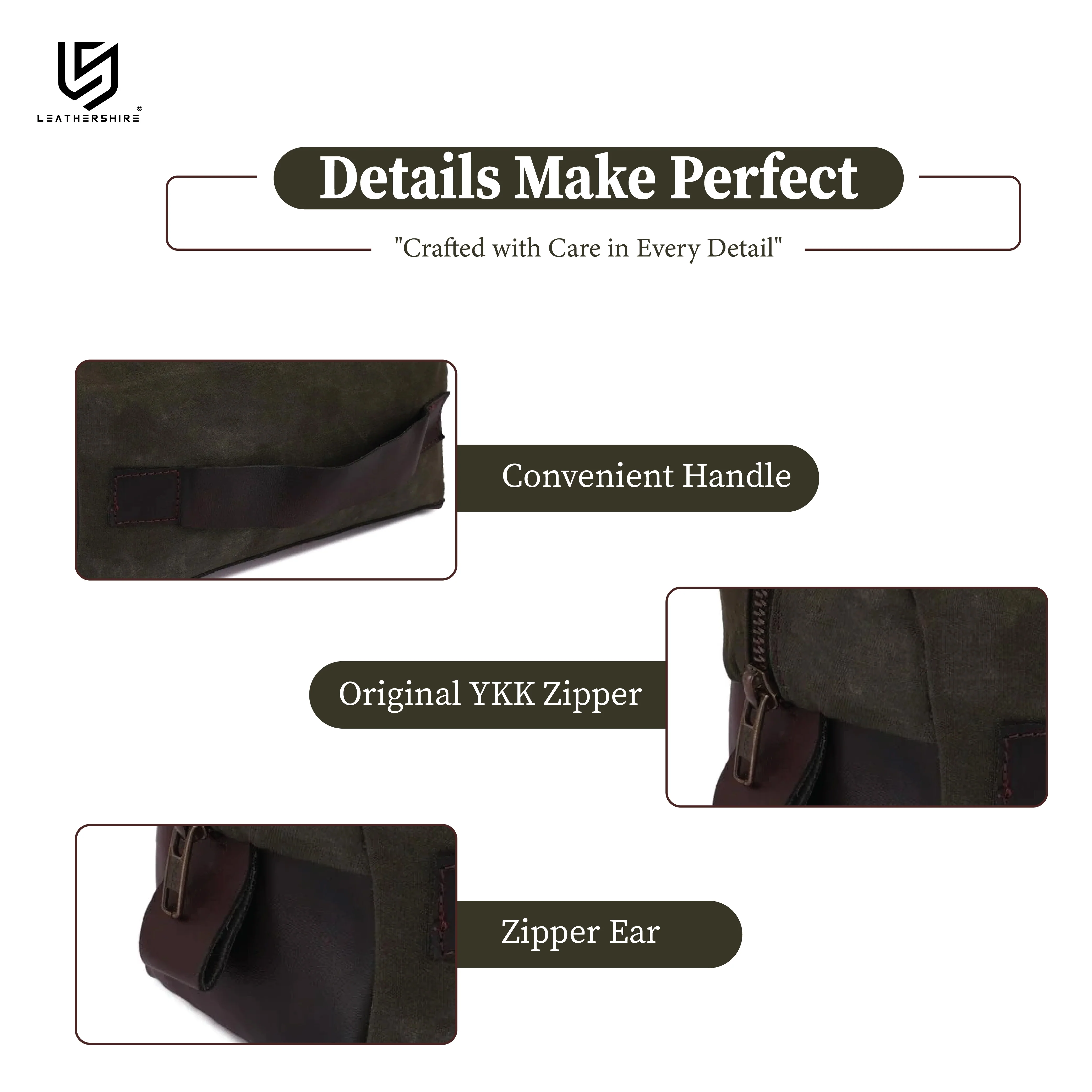 The Derbyshire Waxed Canvas Shaving Bag - Image 12
