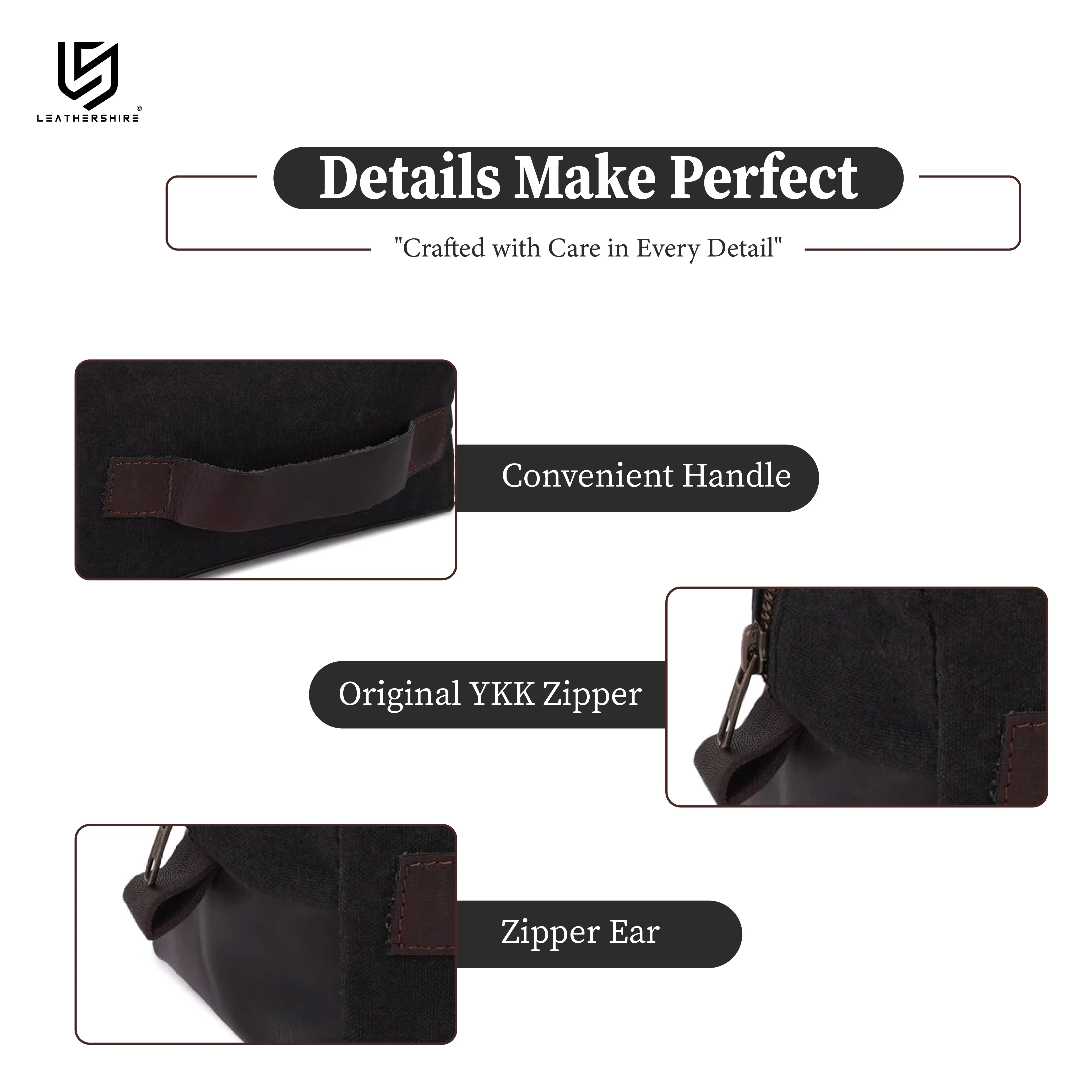 The Derbyshire Waxed Canvas Shaving Bag - Image 4