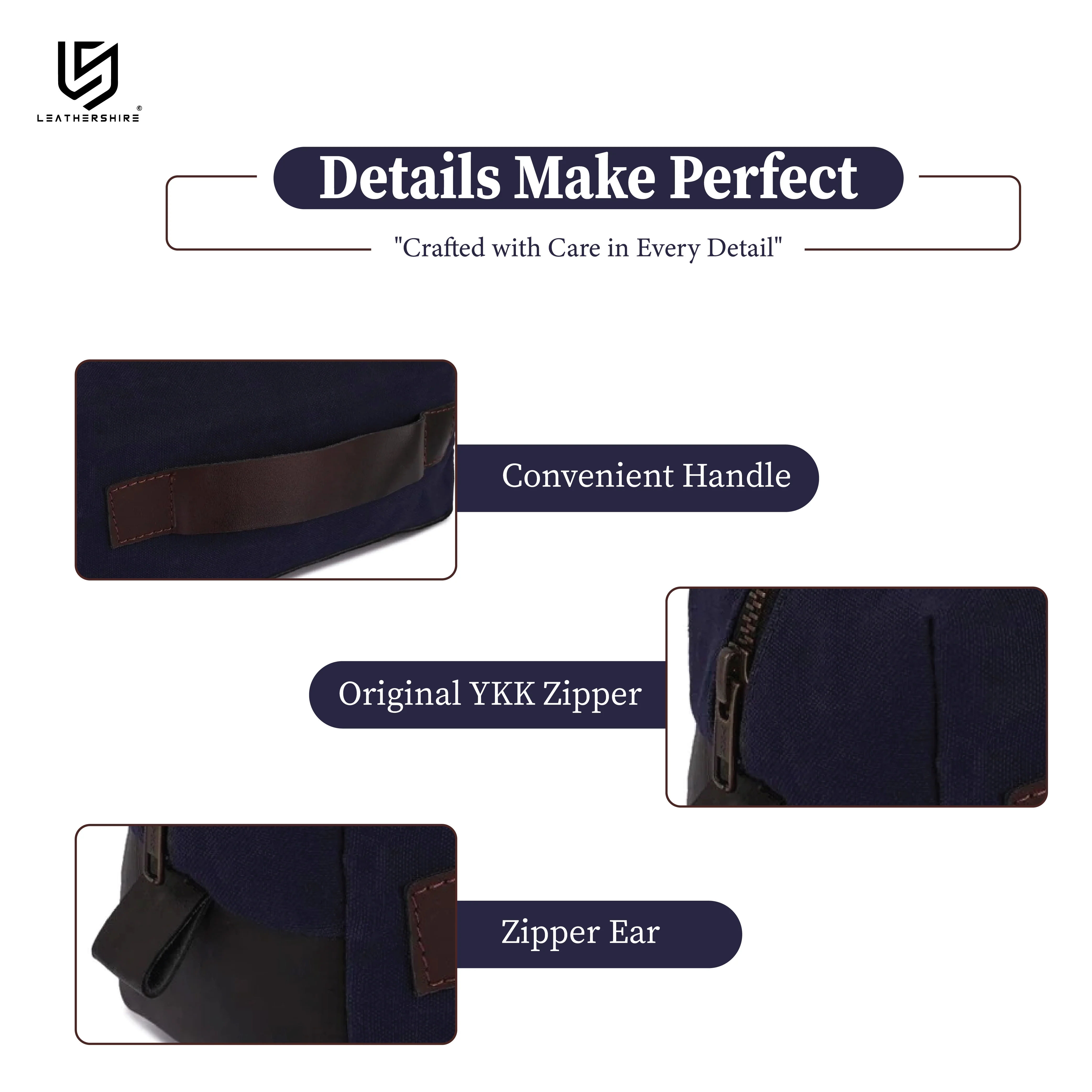 The Derbyshire Waxed Canvas Shaving Bag - Image 8