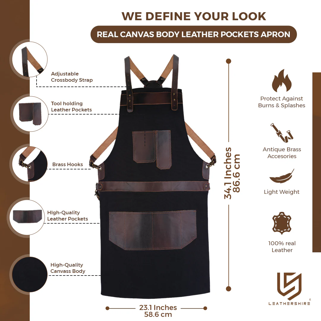 The County Durham Canvas Crossbody Apron - Image 9