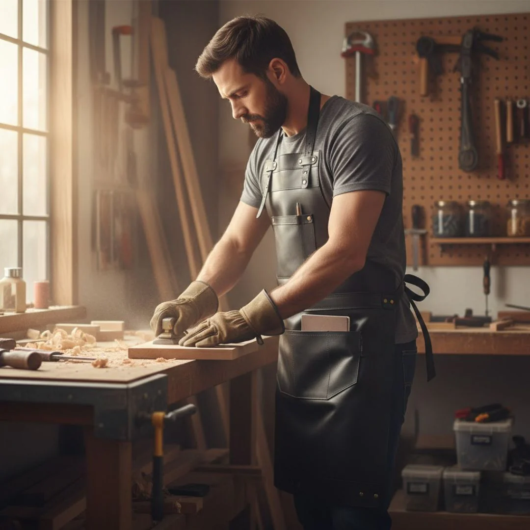The Devon Full Grain Leather Apron- Free Customized Branding - Image 14