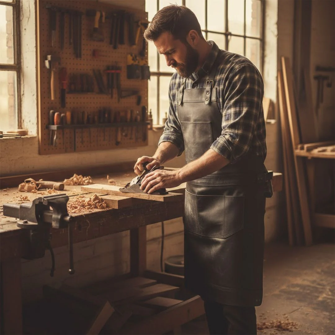 The Devon Full Grain Leather Apron- Free Customized Branding - Image 29