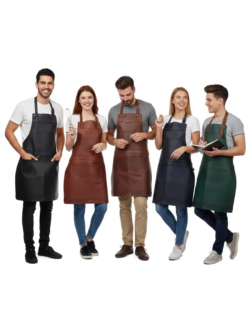 The Devon Full Grain Leather Apron- Free Customized Branding - Image 3