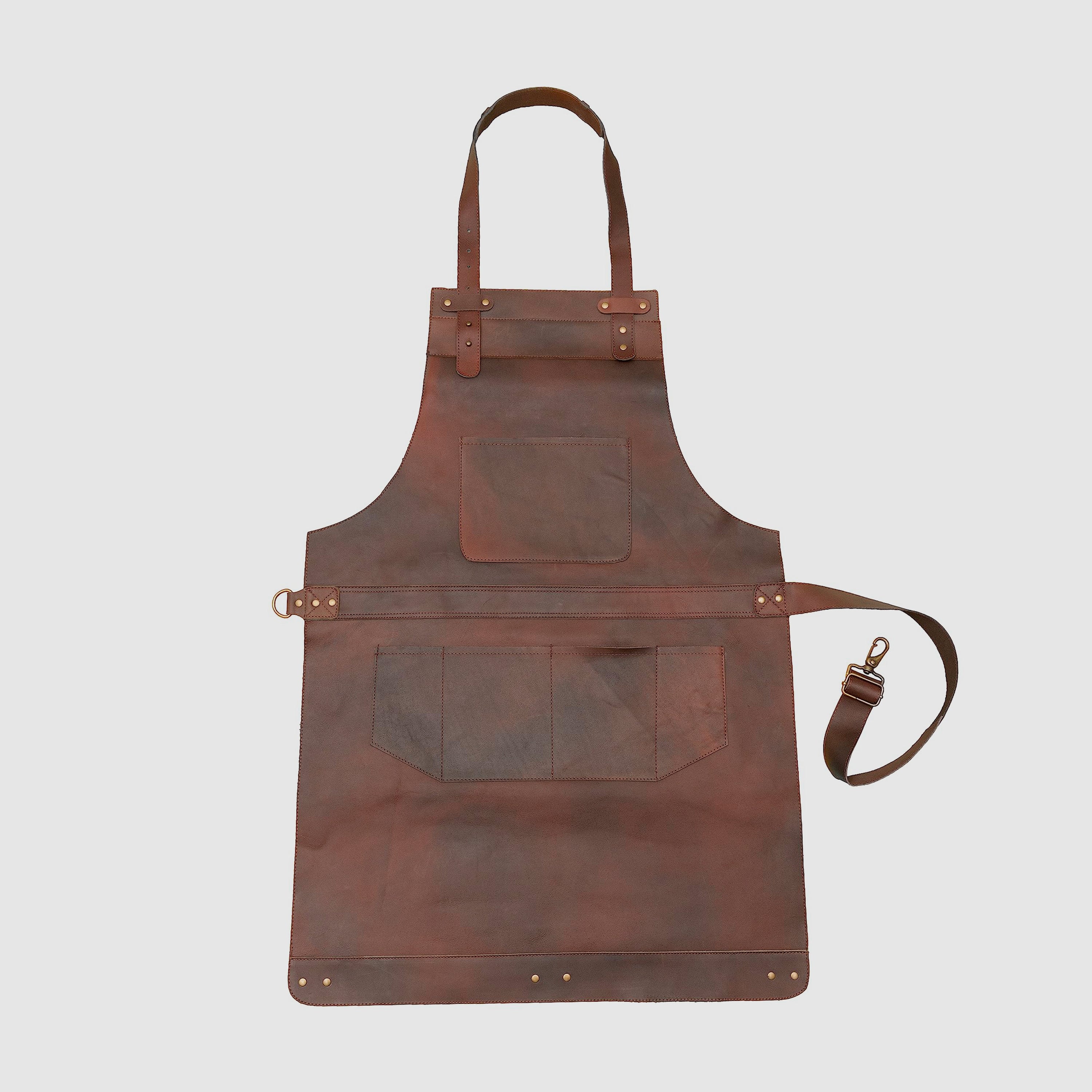 The Devon Full Grain Leather Apron - Image 32