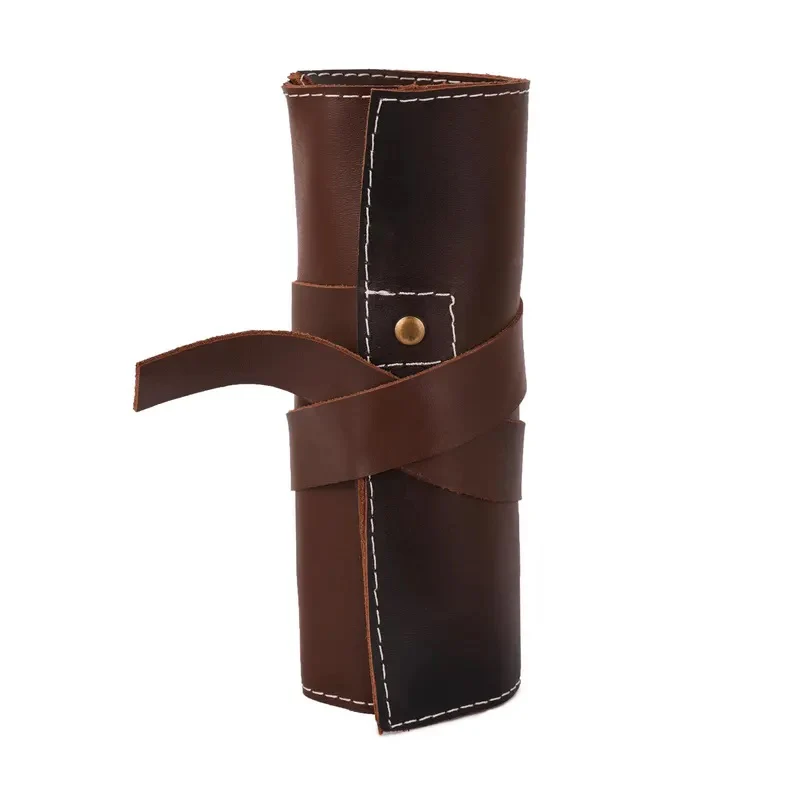 The Surrey Distressed Brown Watch Roll for Travel & Storage Box - Image 4