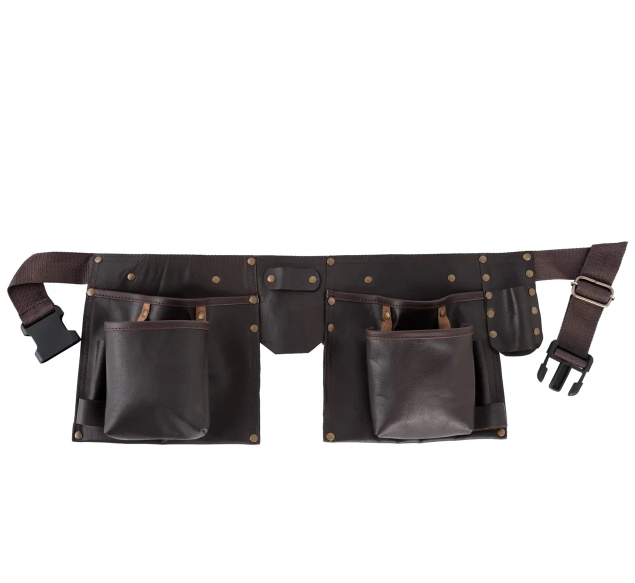 The Dorset Brown Full Grain Leather Tool Belt Wrench Holder Mechanics Tool Belt - Image 2