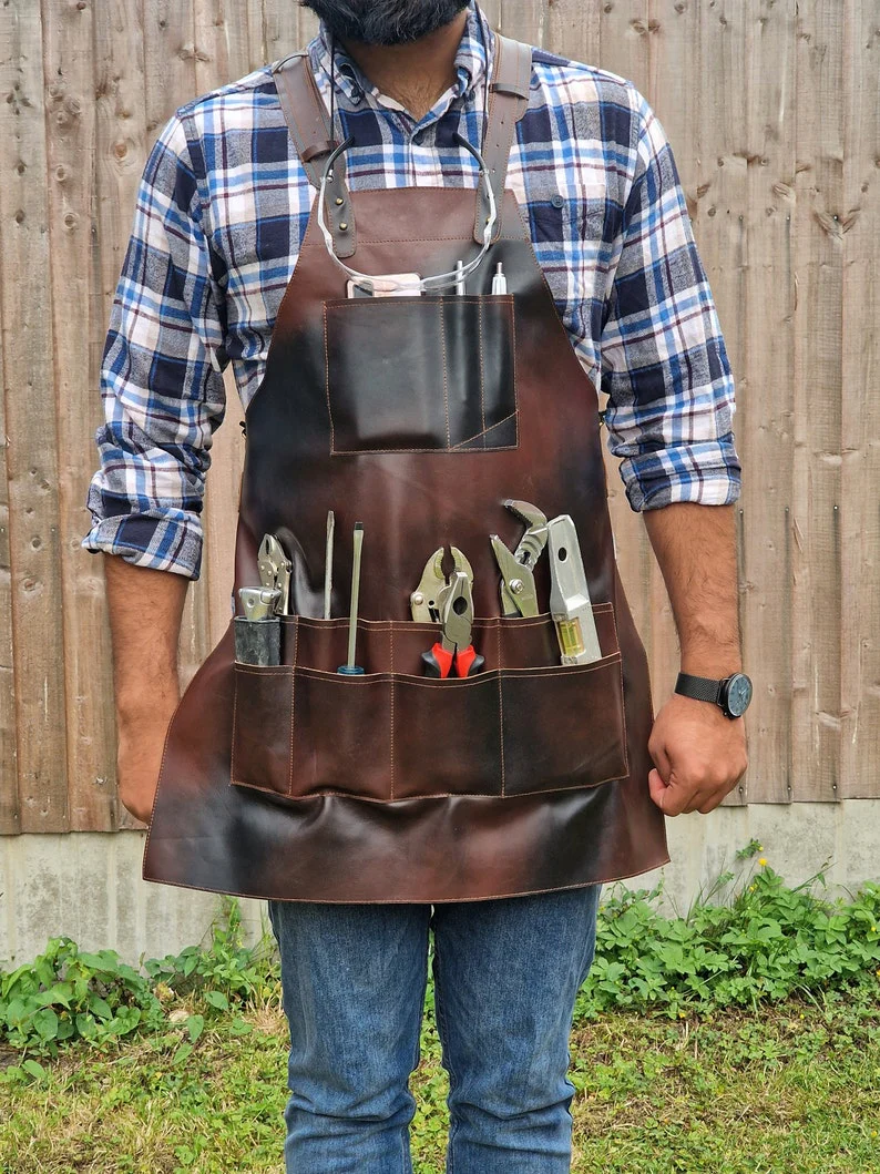 The Gloucestershire Leather Tool Working Apron - Free Customized Branding - Image 11