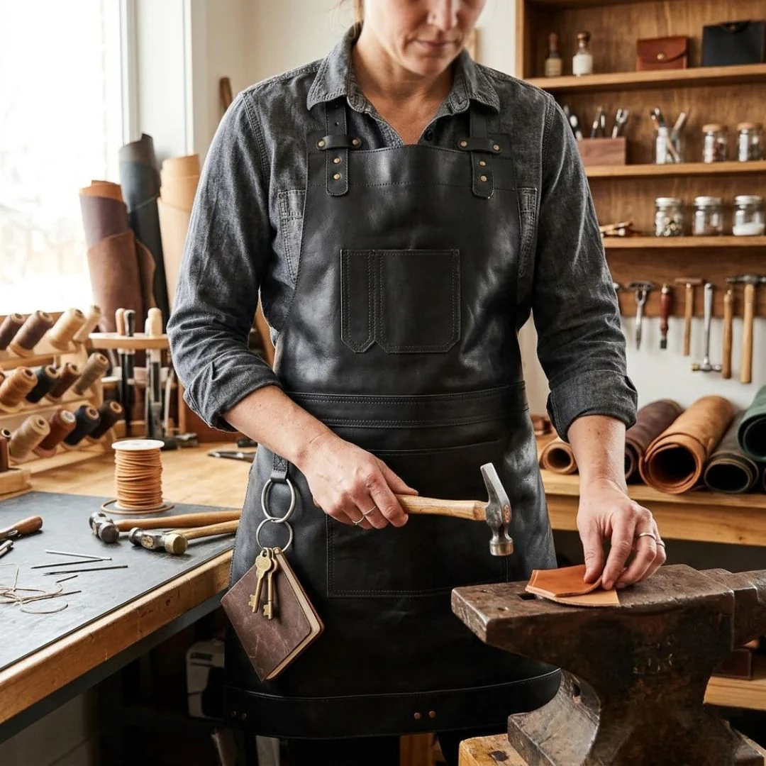 The Herefordshire Leather Apron - Free Customized Branding - Image 10