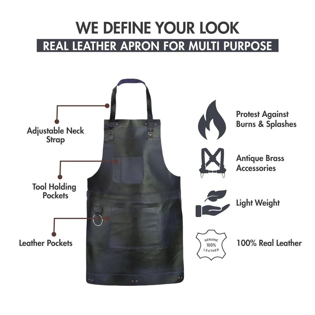 The Herefordshire Leather Apron - Free Customized Branding - Image 25