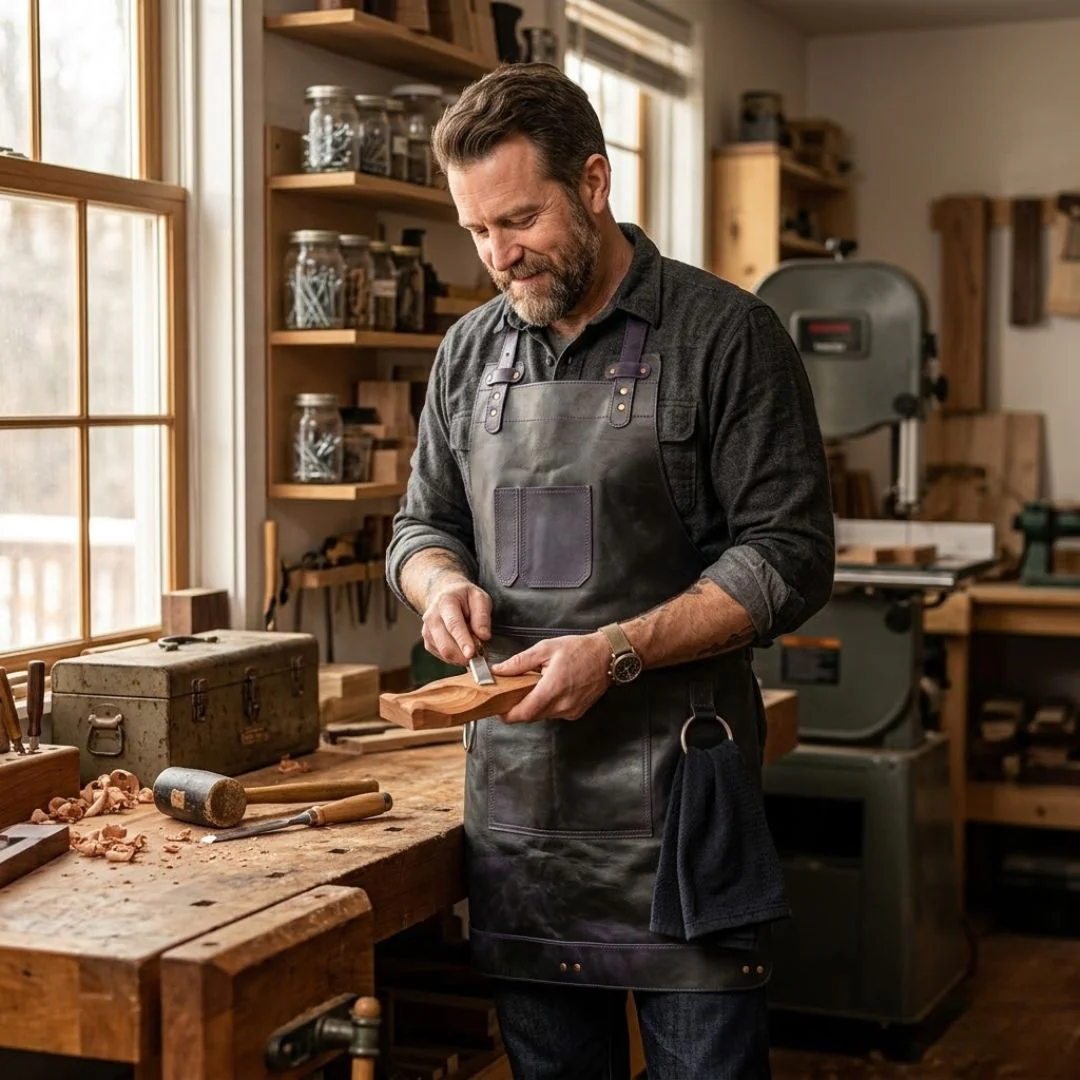 The Herefordshire Leather Apron - Free Customized Branding - Image 26