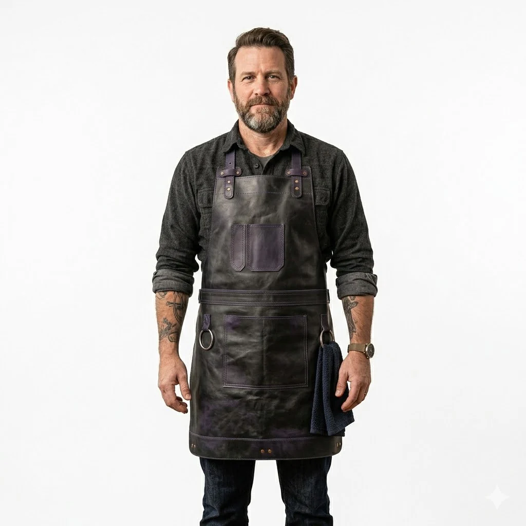 The Herefordshire Leather Apron - Free Customized Branding - Image 27