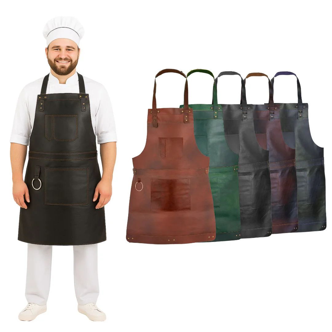 The Herefordshire Leather Apron - Free Customized Branding - Image 3