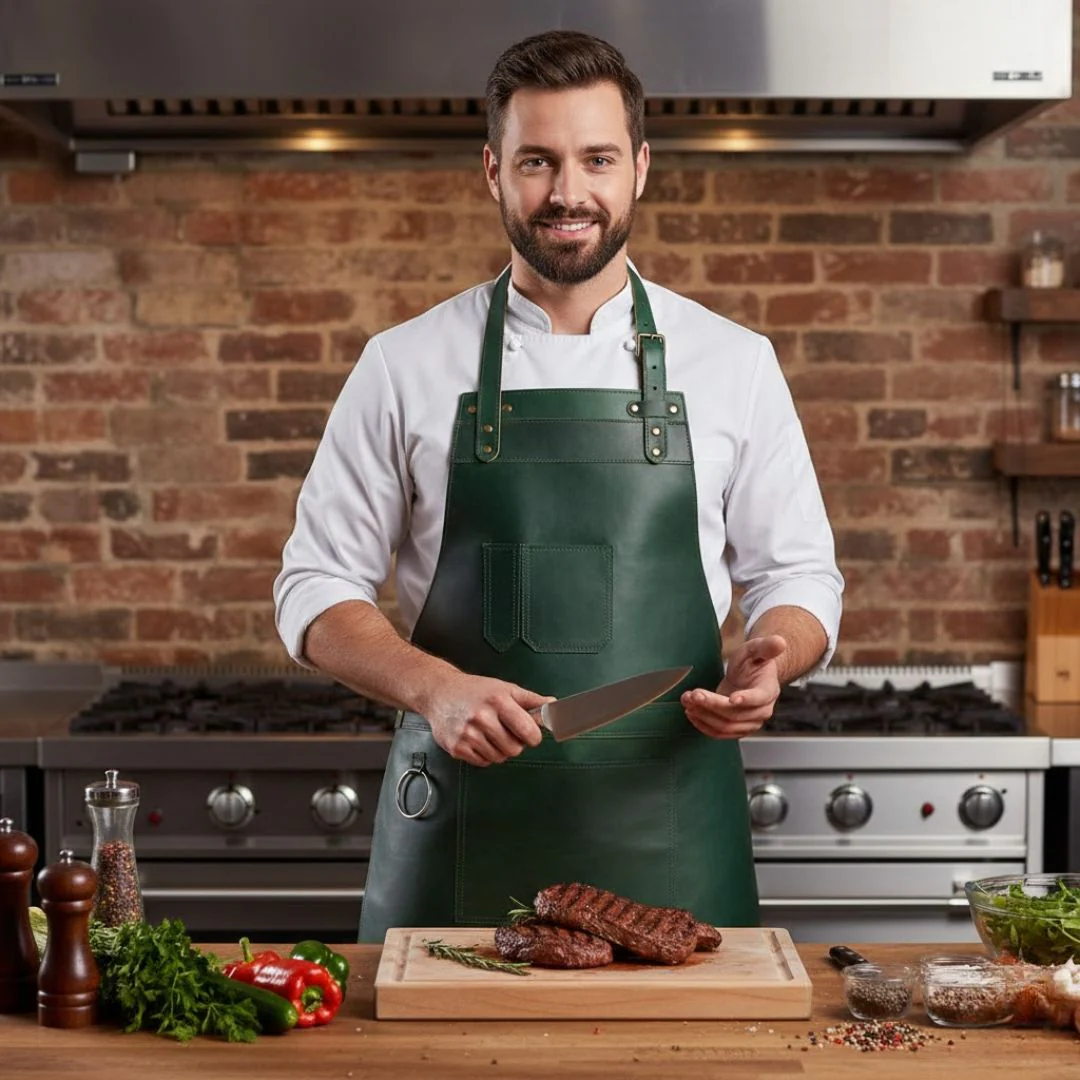 The Herefordshire Leather Apron - Free Customized Branding - Image 30