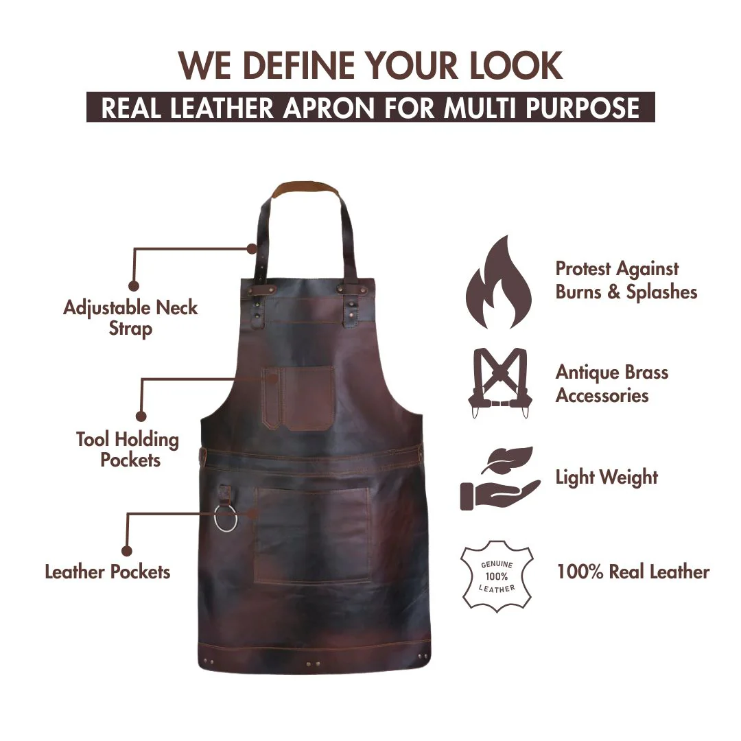The Herefordshire Leather Apron - Free Customized Branding - Image 5