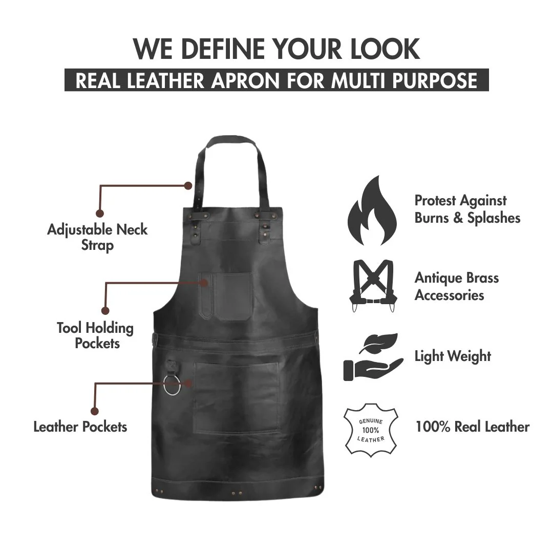 The Herefordshire Leather Apron - Free Customized Branding - Image 9