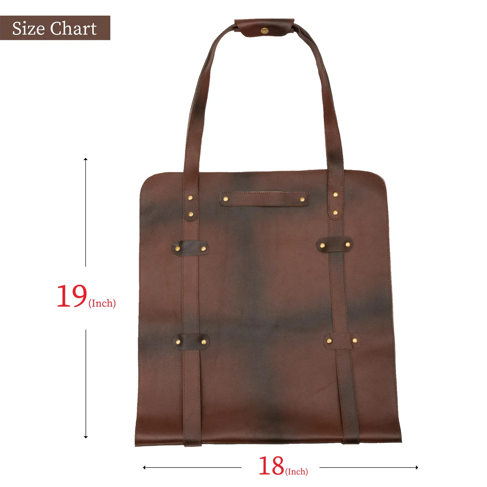 The Isle of Weight Green Leather Firewood Carrier - Image 3
