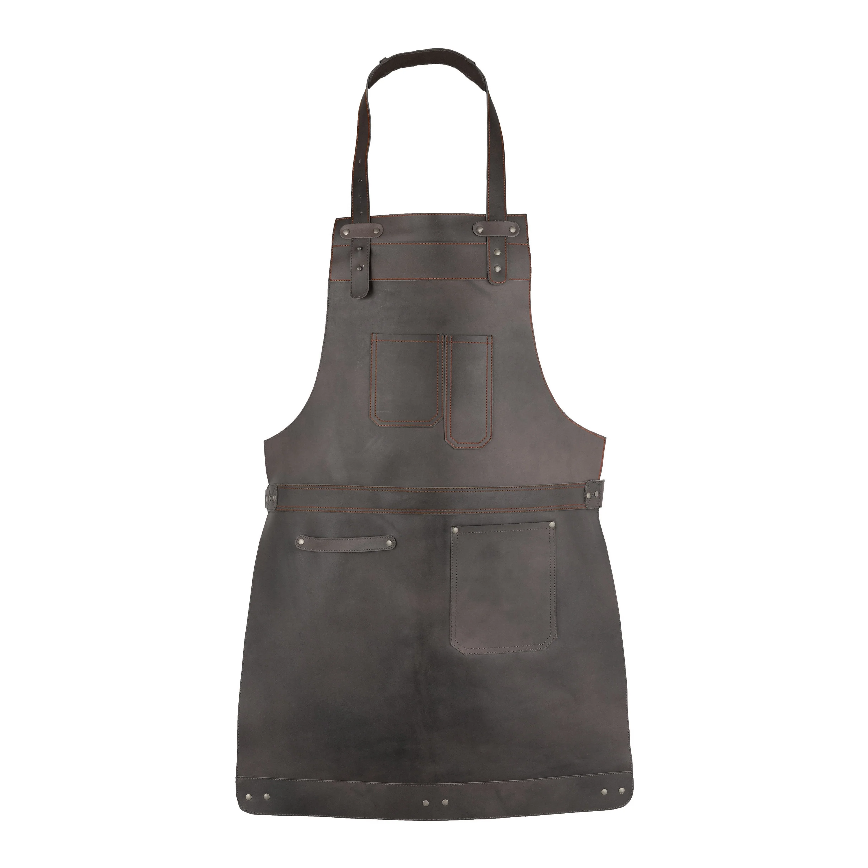 The Northamptonshire Full Grain Leather Apron - Free Customized Branding - Image 12