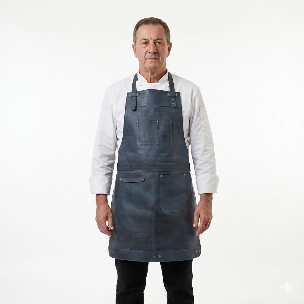 The Northamptonshire Full Grain Leather Apron - Free Customized Branding - Image 36