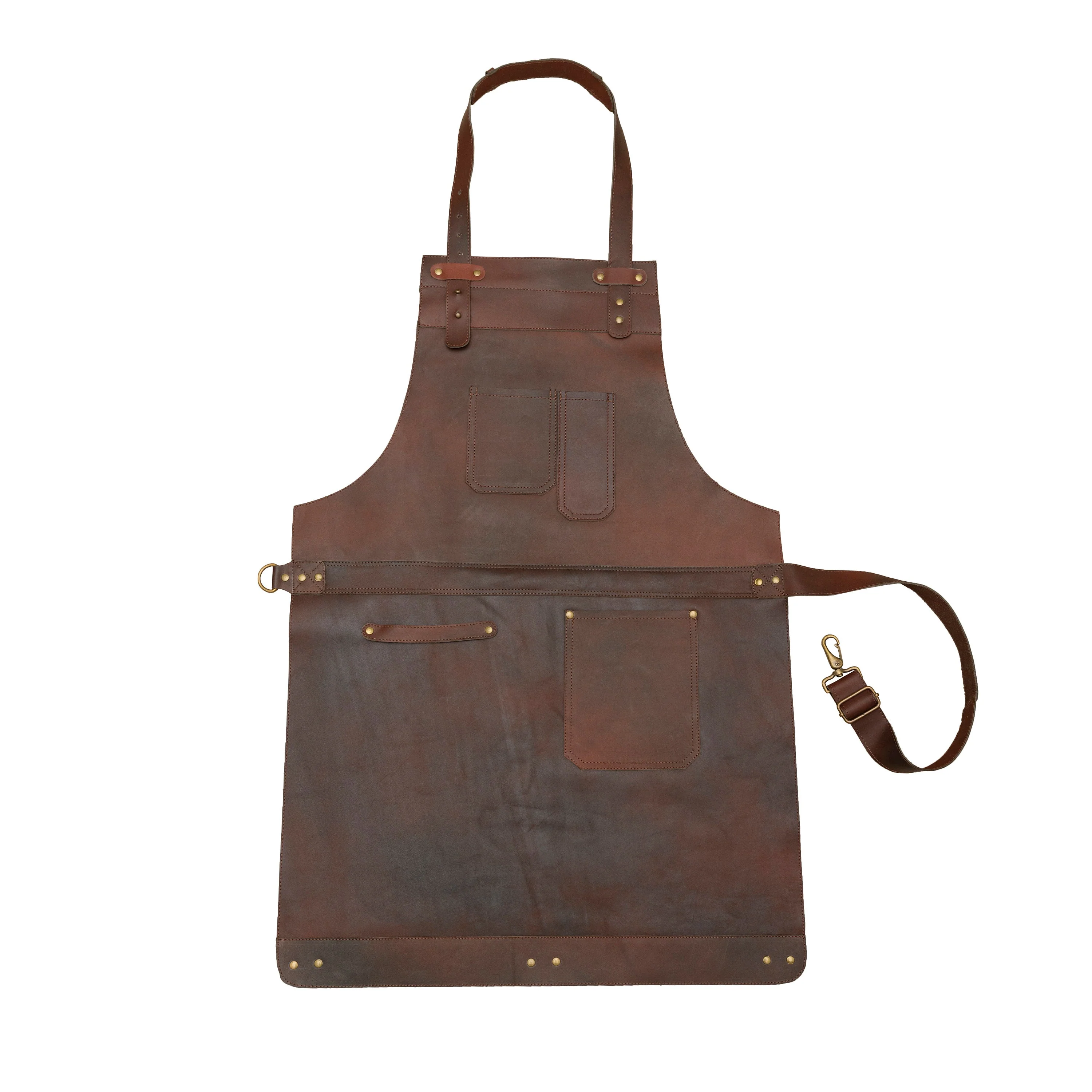 The Northamptonshire Full Grain Leather Apron - Free Customized Branding - Image 4