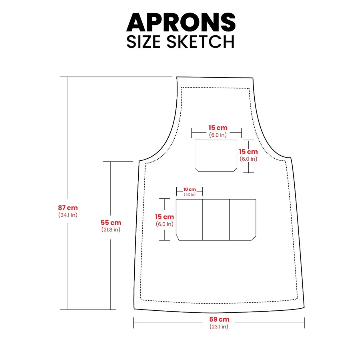 The Northumberland Olive Green Canvas Bib Apron - Image 3