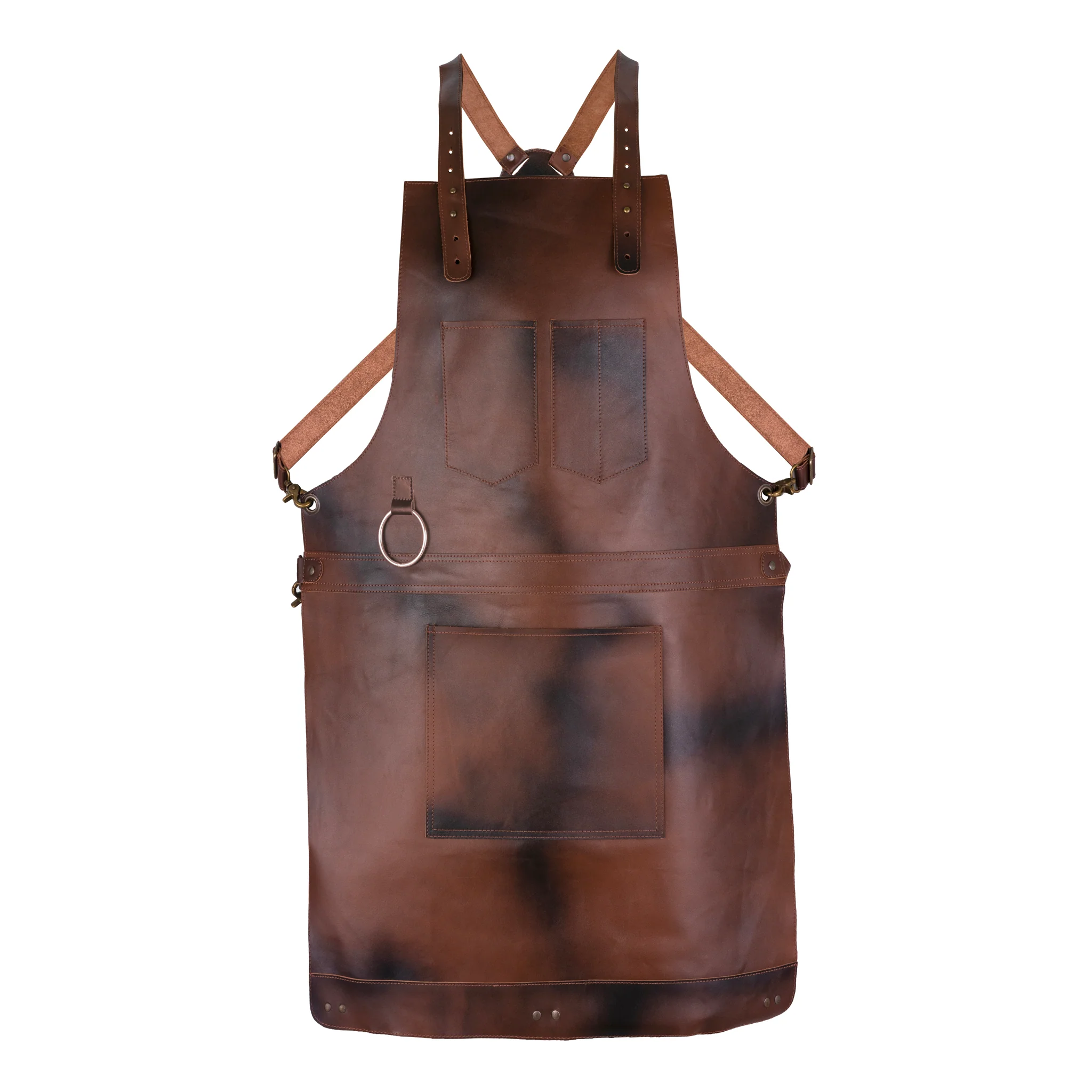 The Northumberland Full Grain Leather Crossbody Apron - Free Customized Branding - Image 6