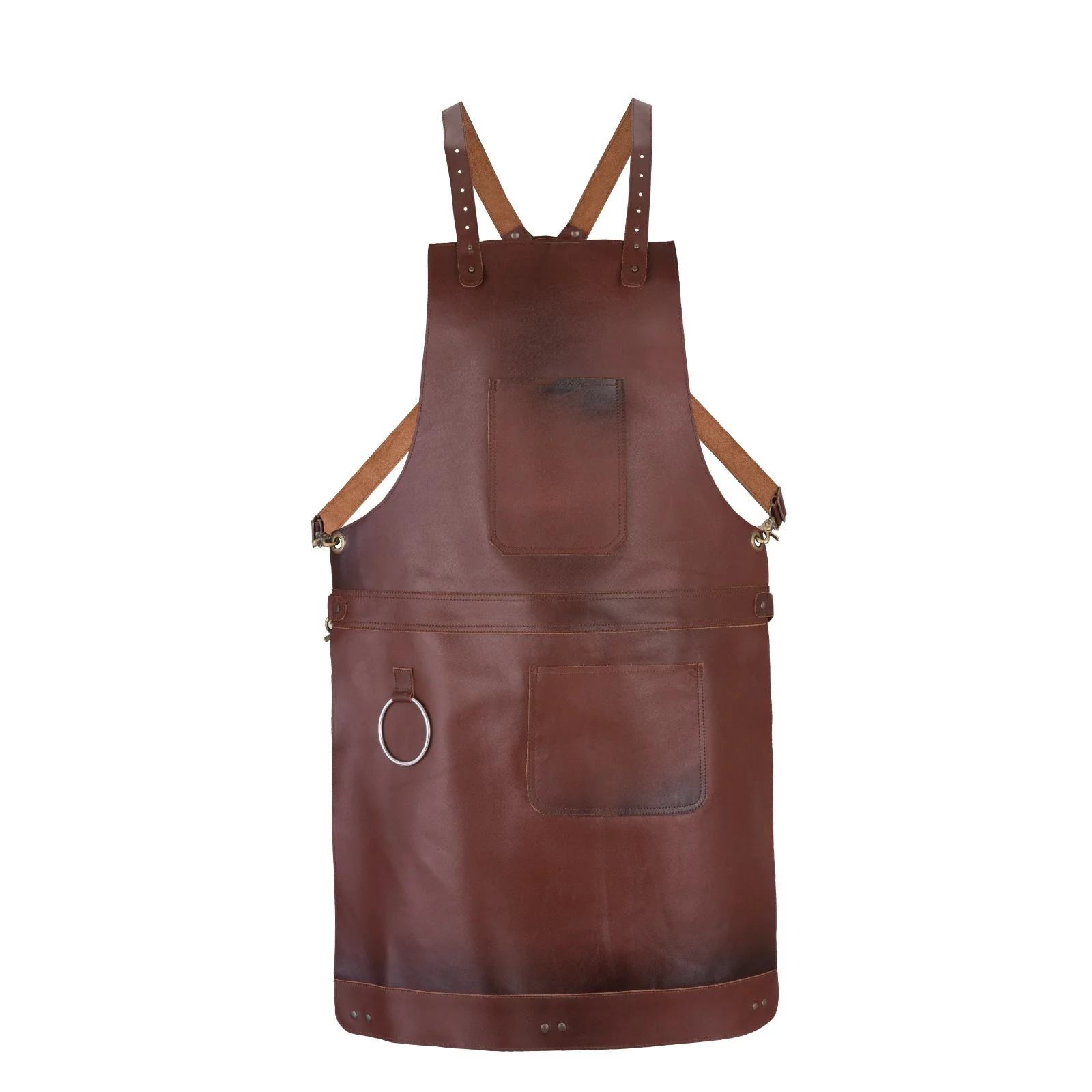 The Nottinghamshire Full Grain Leather Crossbody Apron - Image 5