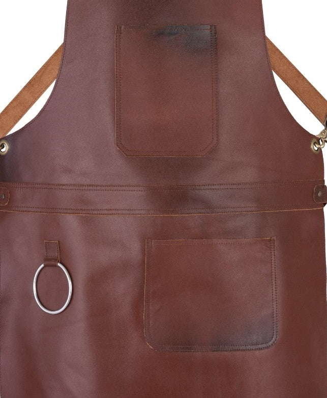 The Nottinghamshire Full Grain Leather Crossbody Apron - Image 6