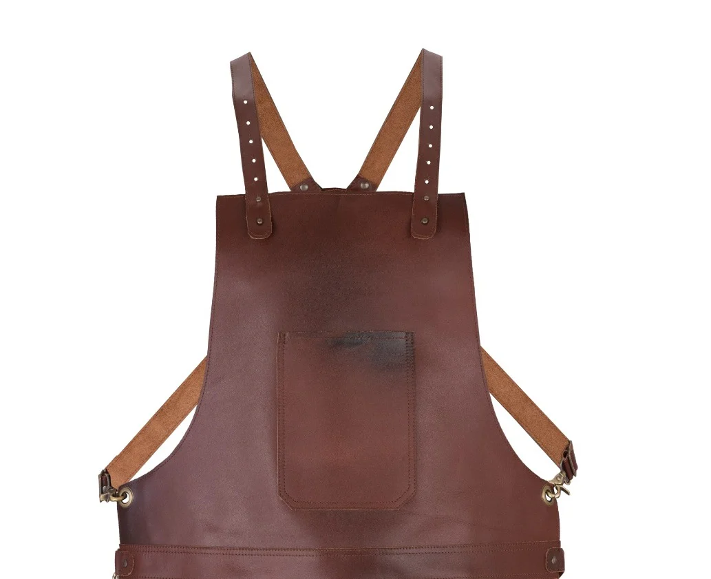The Nottinghamshire Full Grain Leather Crossbody Apron - Image 8