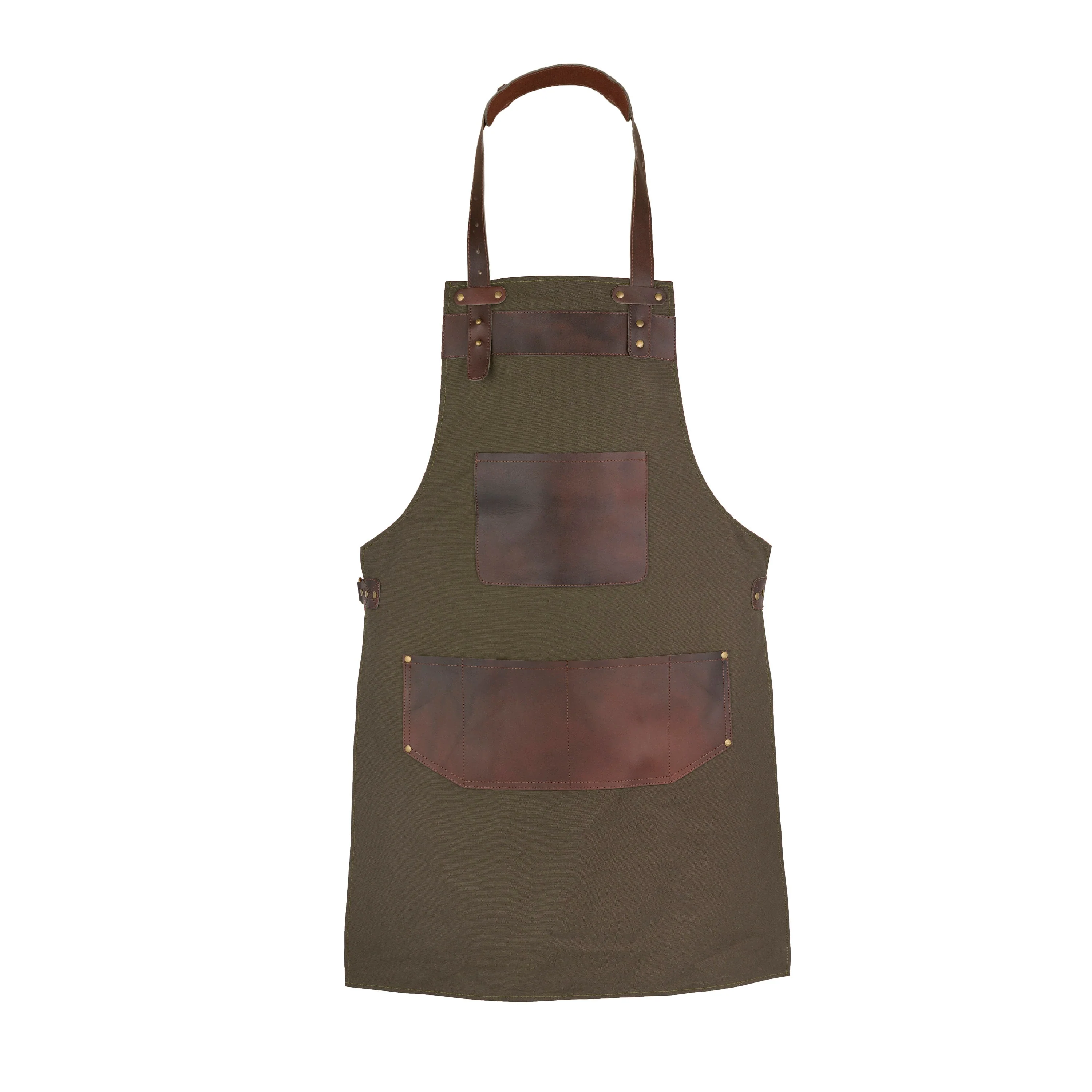 The Rutland Leather Canvas Apron - Free Customized Branding - Image 6