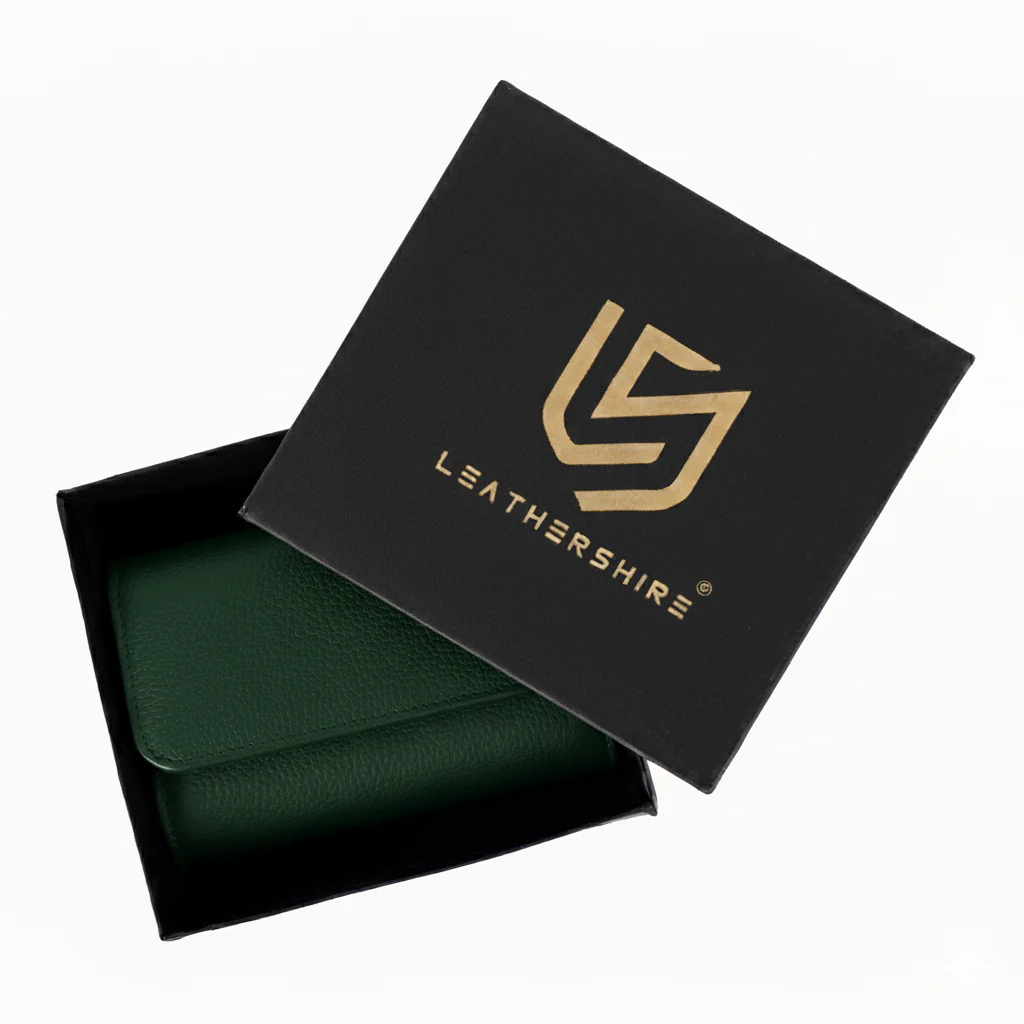The Somerset Luxury Olive Green Leather Watch Case - Image 10