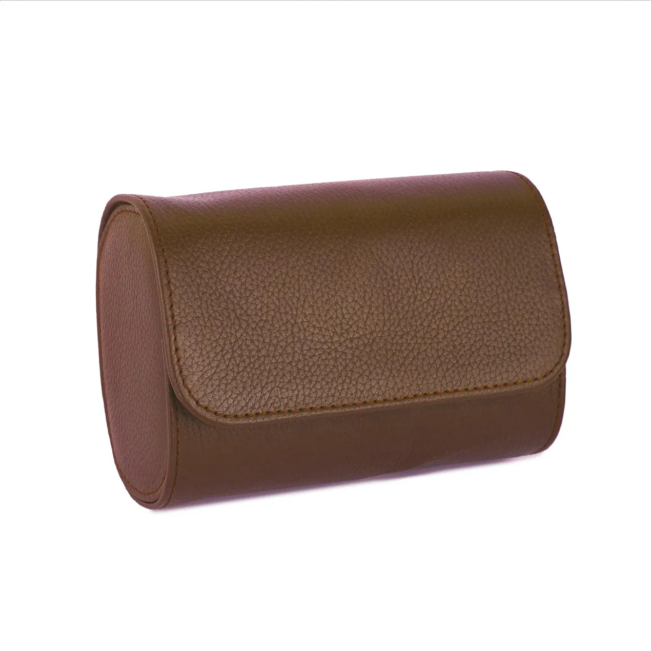 The Somerset Luxury Tan Brown Leather Watch Case - Image 5