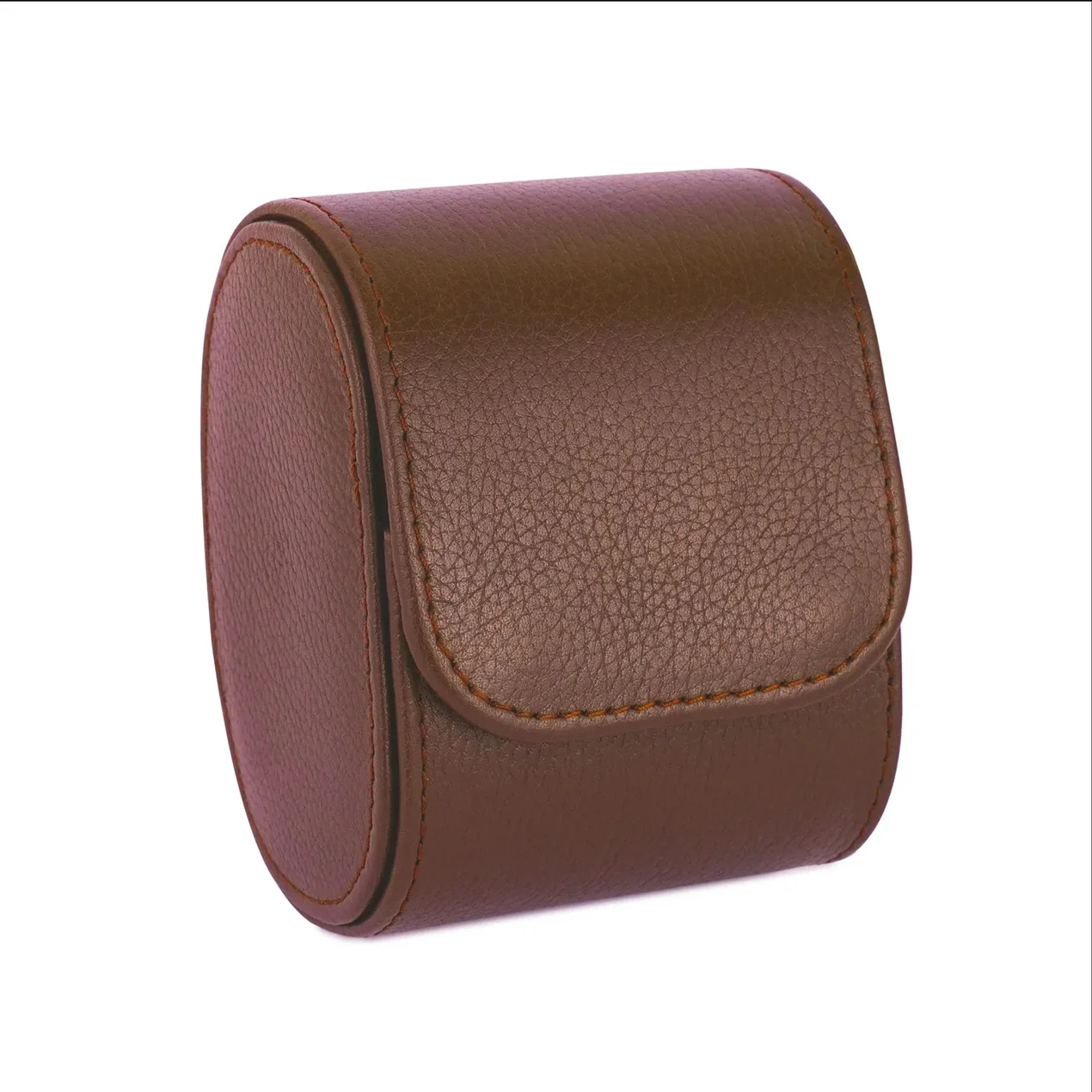 The Somerset Luxury Tan Brown Leather Watch Case - Image 7