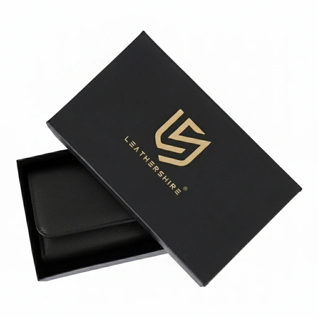 The Somerset Luxury Black Leather Watch Case - Image 10