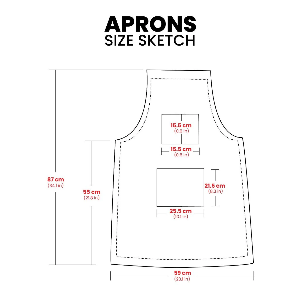 The Tyne and Wear Canvas Apron - Free Customized Branding - Image 4