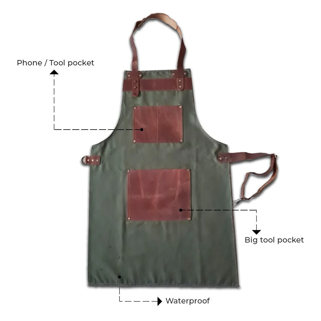 The Tyne and Wear Canvas Apron - Free Customized Branding - Image 7