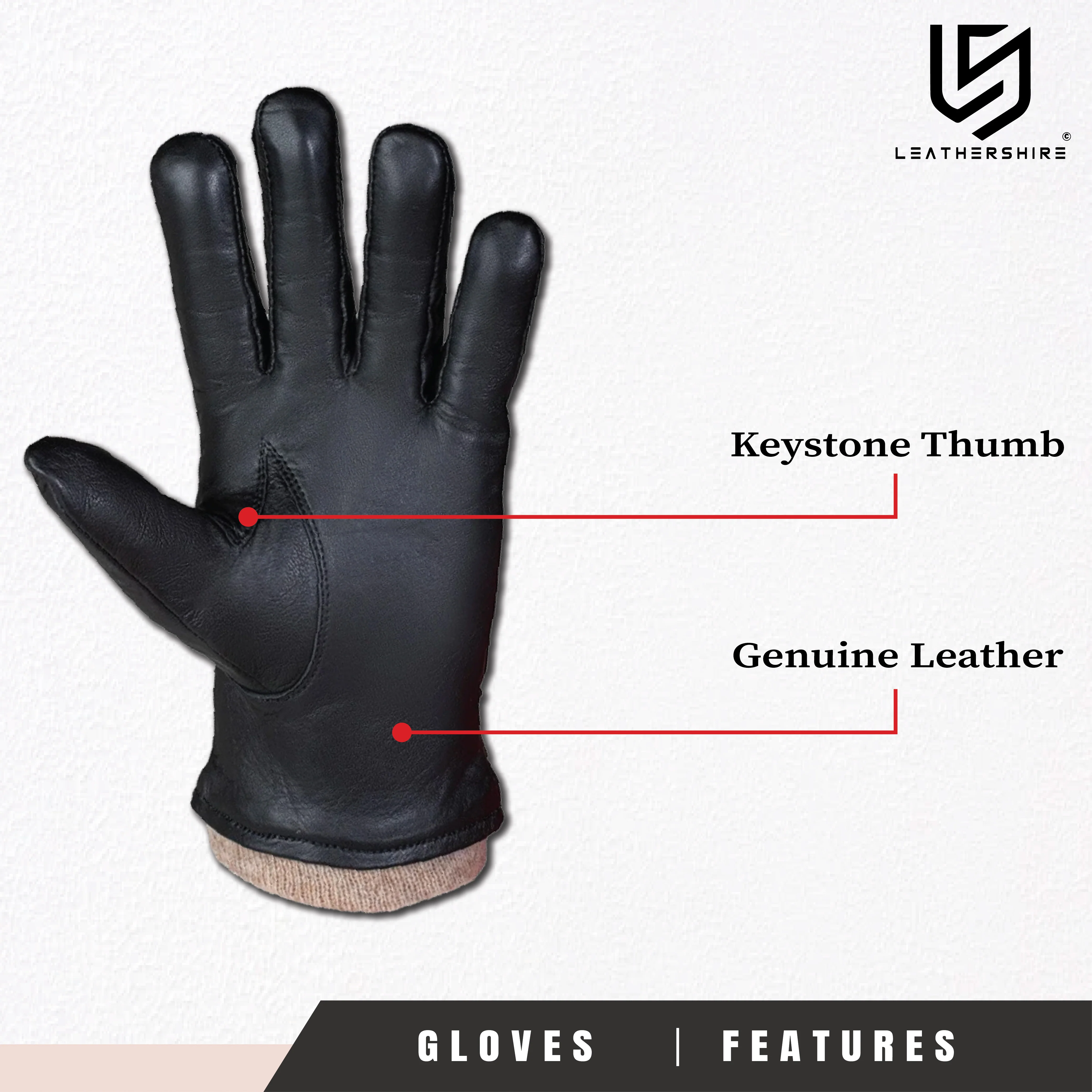 The Gentleman’s Style Box (3-in-1) Black Leather Jacket with Leather Gloves & Leather Belt - Image 12