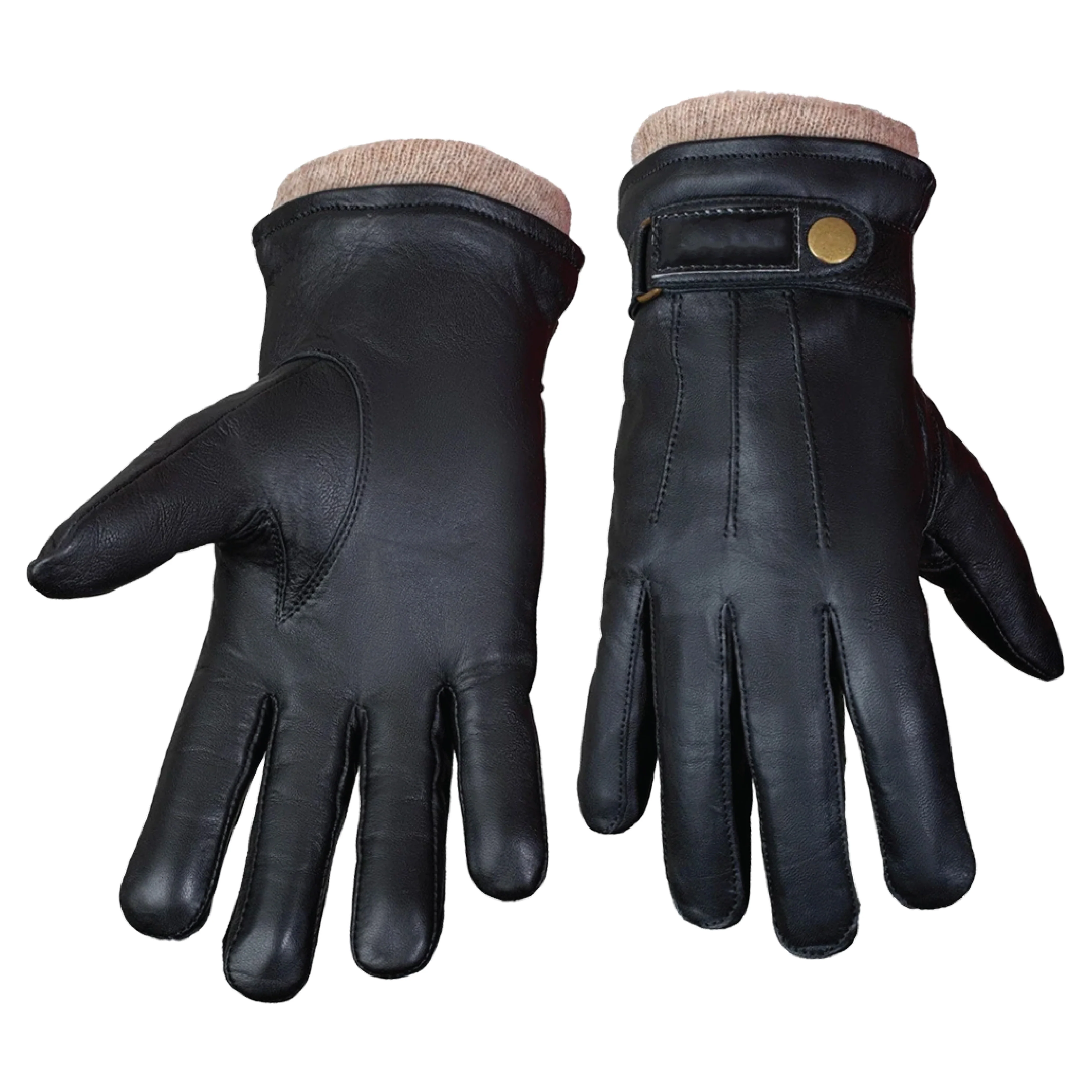 The Gentleman’s Style Box (3-in-1) Black Leather Jacket with Leather Gloves & Leather Belt - Image 9