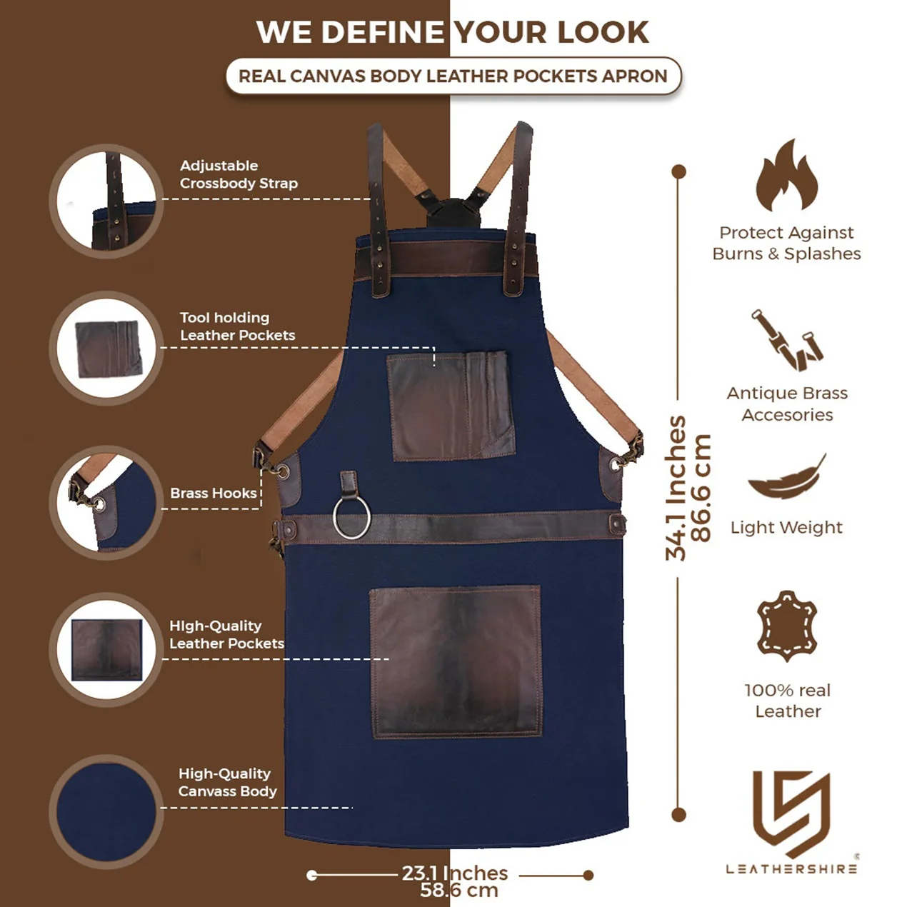 The Worcestershire Canvas Crossbody Apron - Image 2