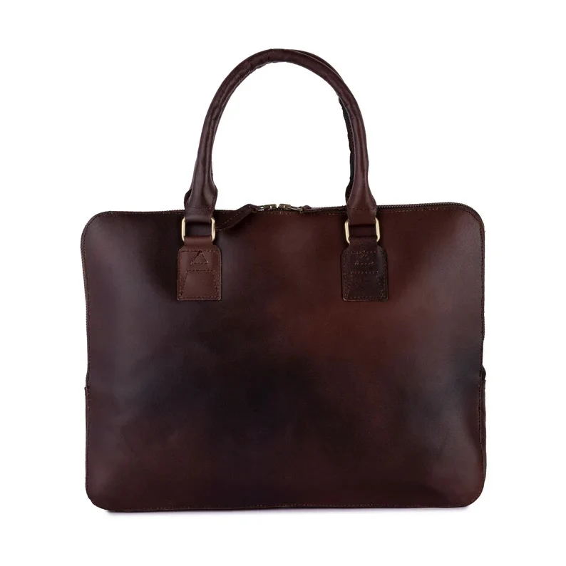 The Work-From-Anywhere Luxury Set (3-in-1) Leather Dark Brown Backpack with  Leather Laptop Sleeve &  Leather Pencil Roll - Image 6