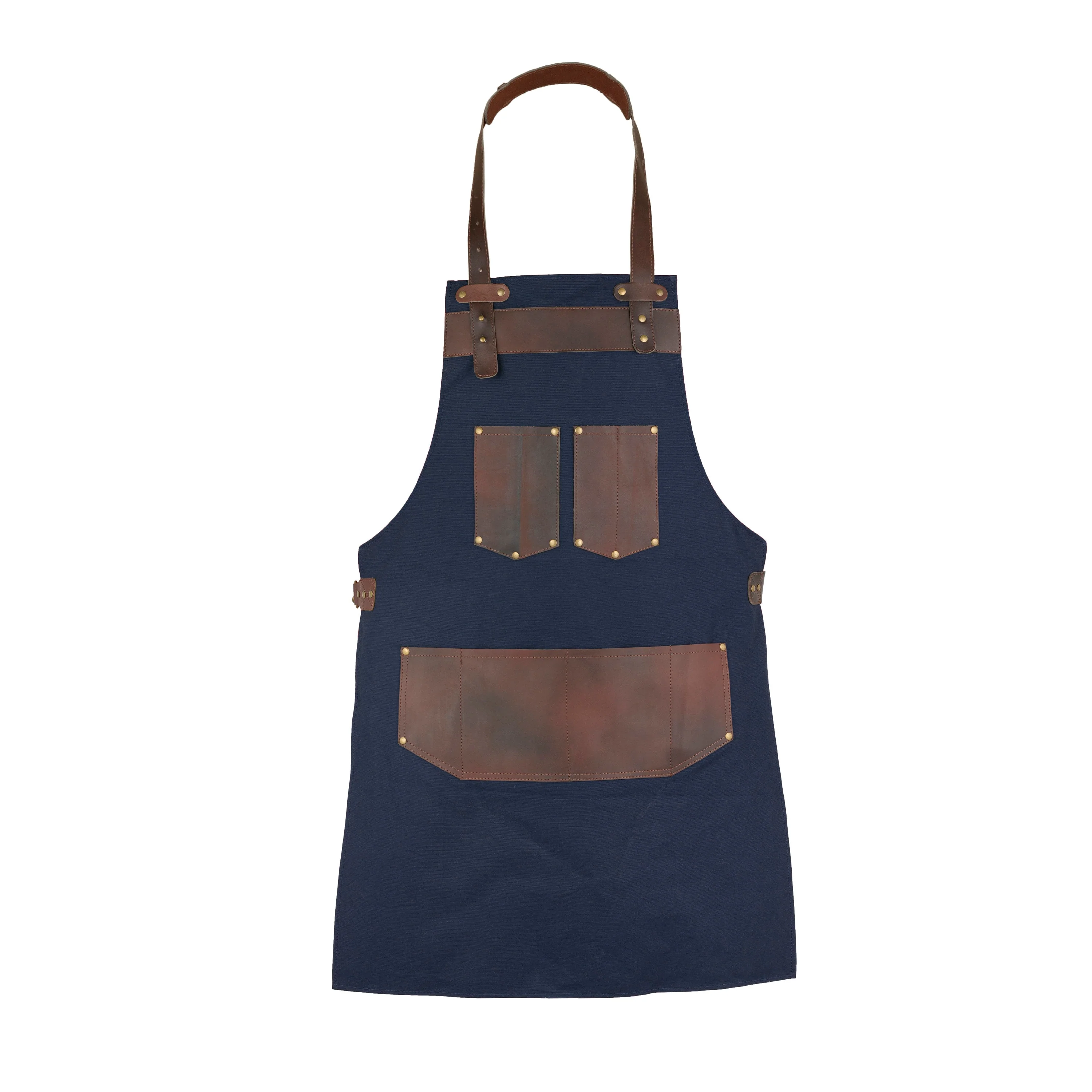 The Greater Manchester Leather and Canvas Apron - Free Customized Branding - Image 3