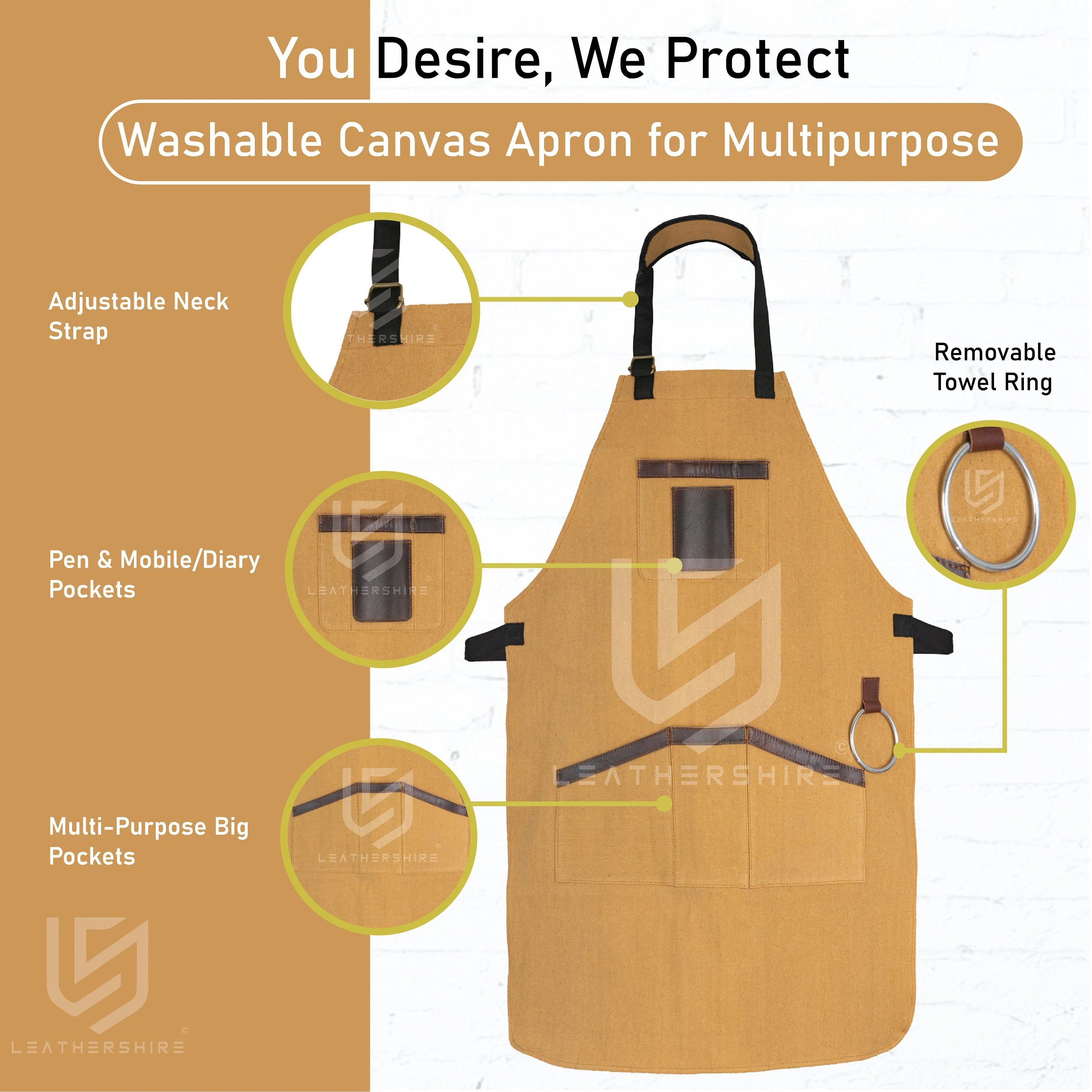 The City of London Canvas Apron - Image 8