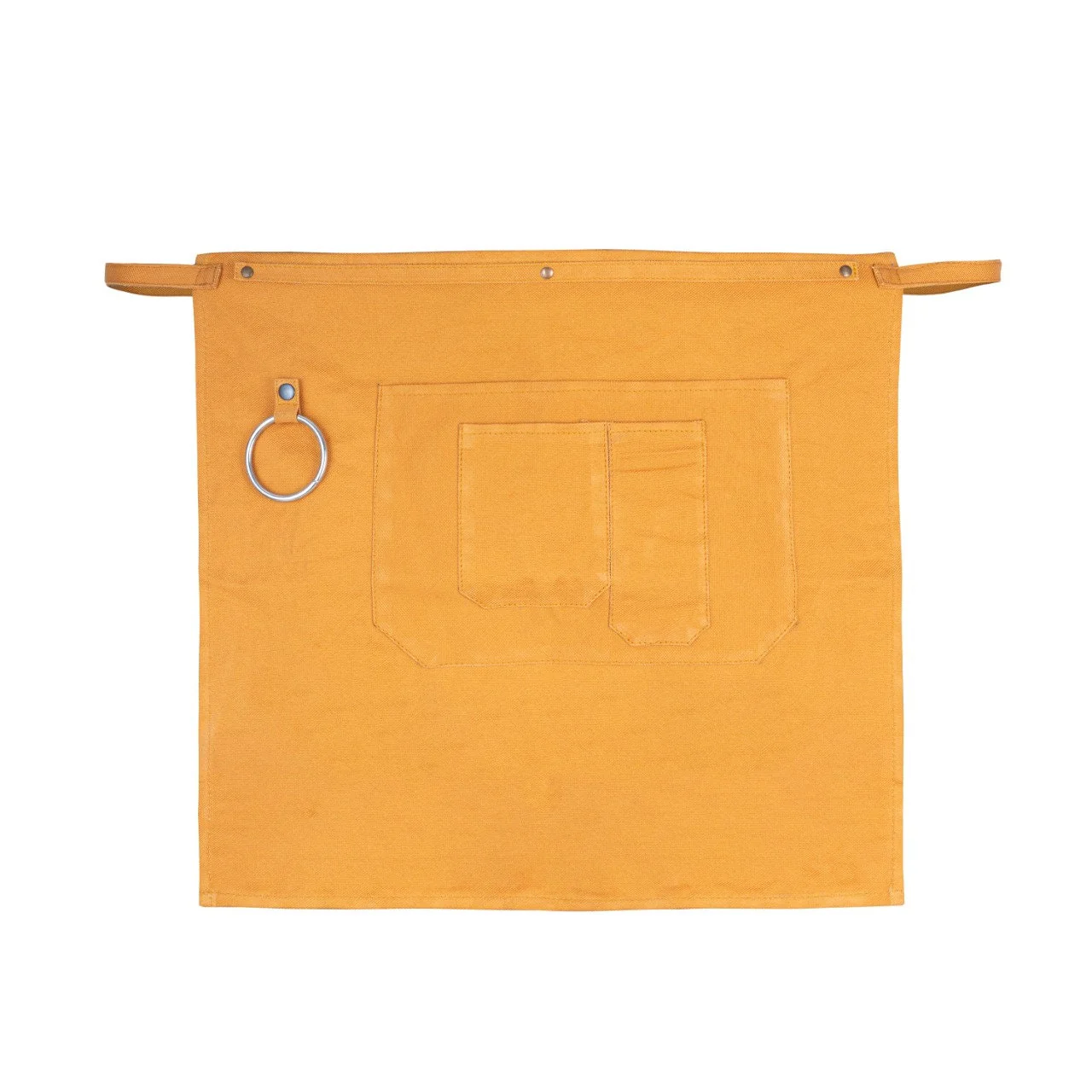 The Nottinghamshire Washable Mustard Canvas Half apron