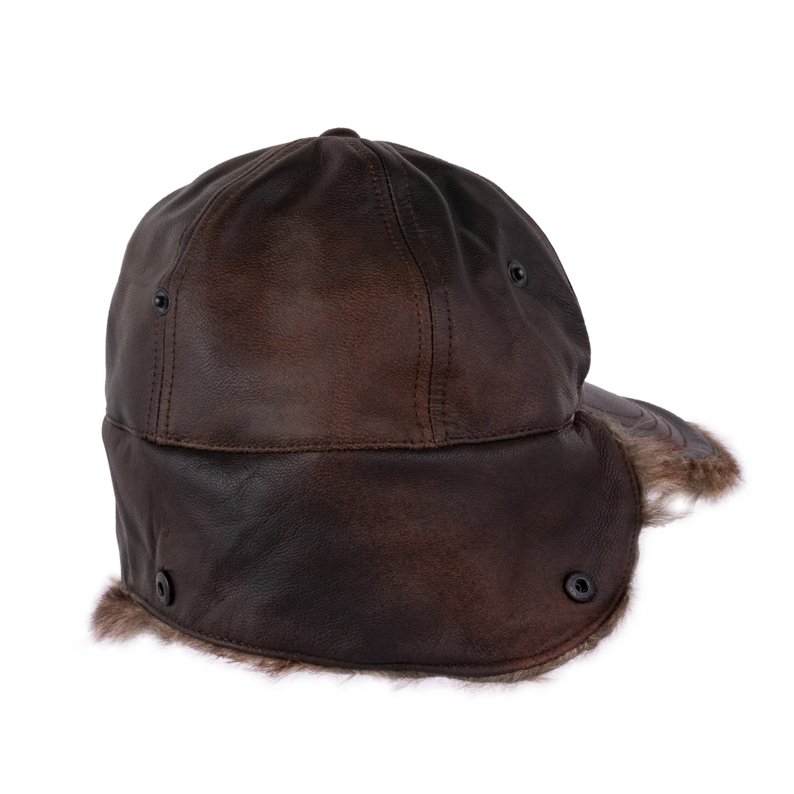 Leather Mitts with Leather Cap and Wine Bag Gift Set - Image 9