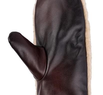 Leather Mitts with Leather Cap and Wine Bag Gift Set - Image 5