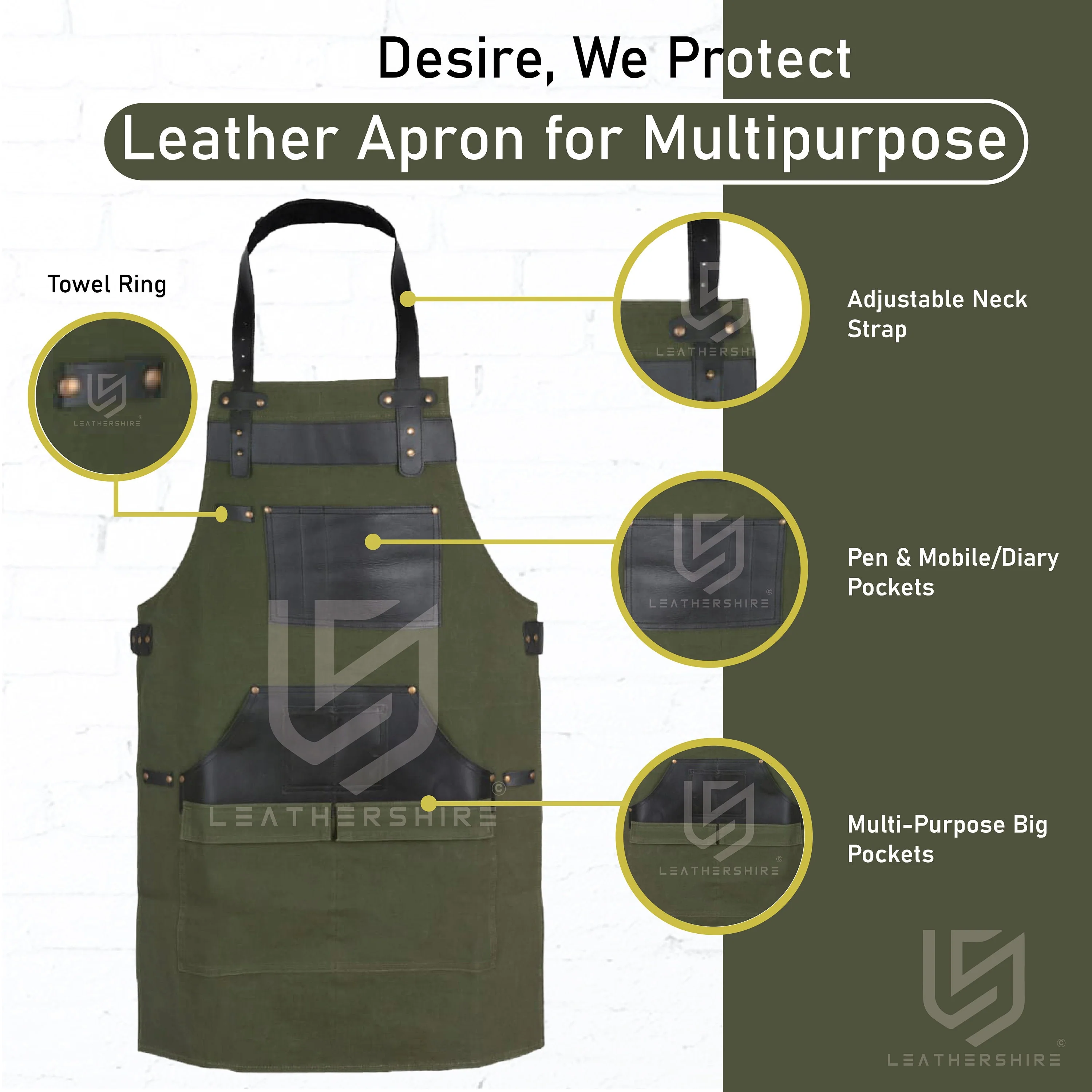 The Cheshire Canvas Apron - Image 12