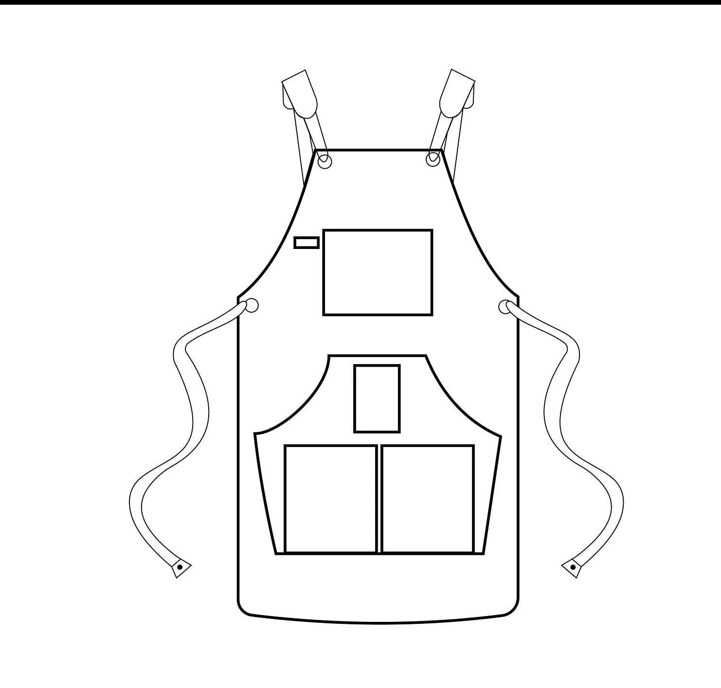 The Shropshire Brown Canvas Apron - Image 3