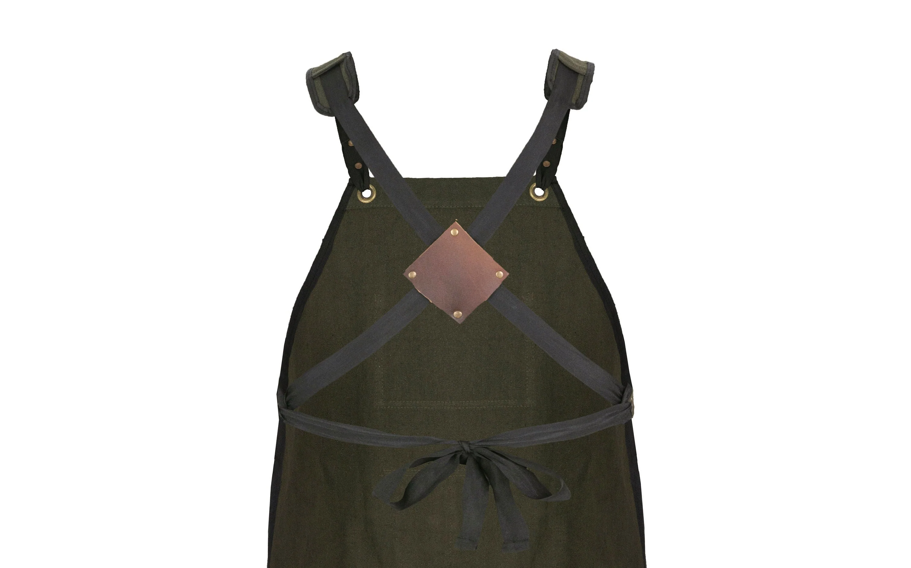 The West Yorkshire Olive Green Canvas Apron - Image 9